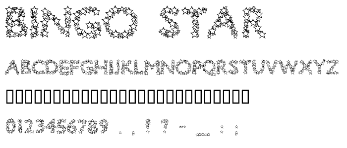 Bingo Star font
